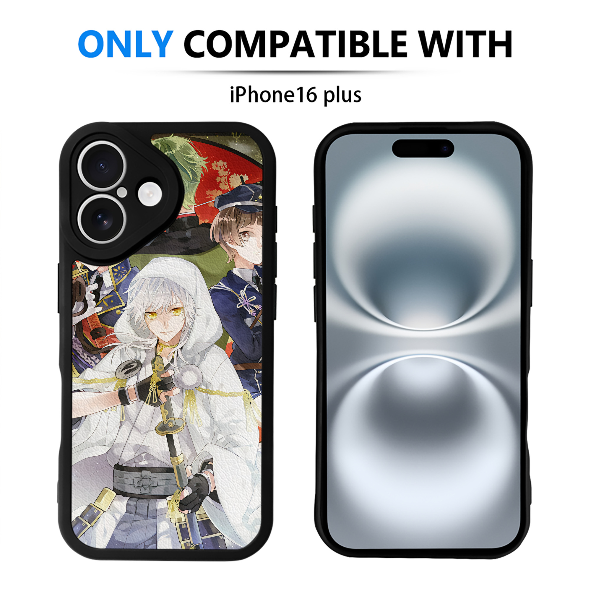 （画像用） 刀剣乱舞 Touken Ranbu 【iPhone 16シリーズ対応】シリコンスマホケース（レザー調） 材質：シリコン
